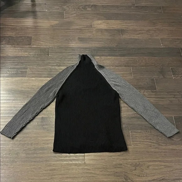 Wills & Co. Vintage Made in USA Turtleneck Sweater Shirt black gray Men’s XL